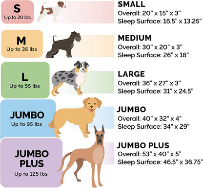 Pillow Dog Bed for Large Dogs W/ Removable Bolsters & Washable Cover - Plush & Woven Decor Comfy Couch Sofa - Diamond Blue, Jumbo/Xl